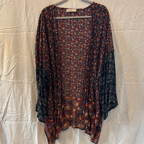 NATURAL LIFE Floral Kimono Cardigan - Multicolor - Picture 1 of 4